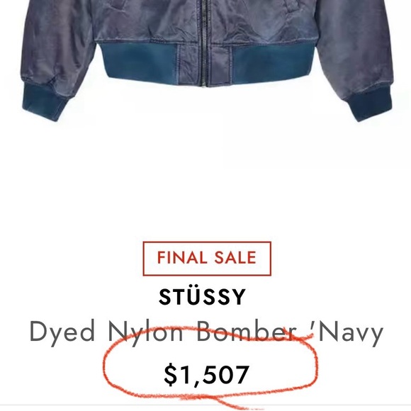 STUSSY Brand NEW Bomber jacket with tags NWT - Picture 2 of 12